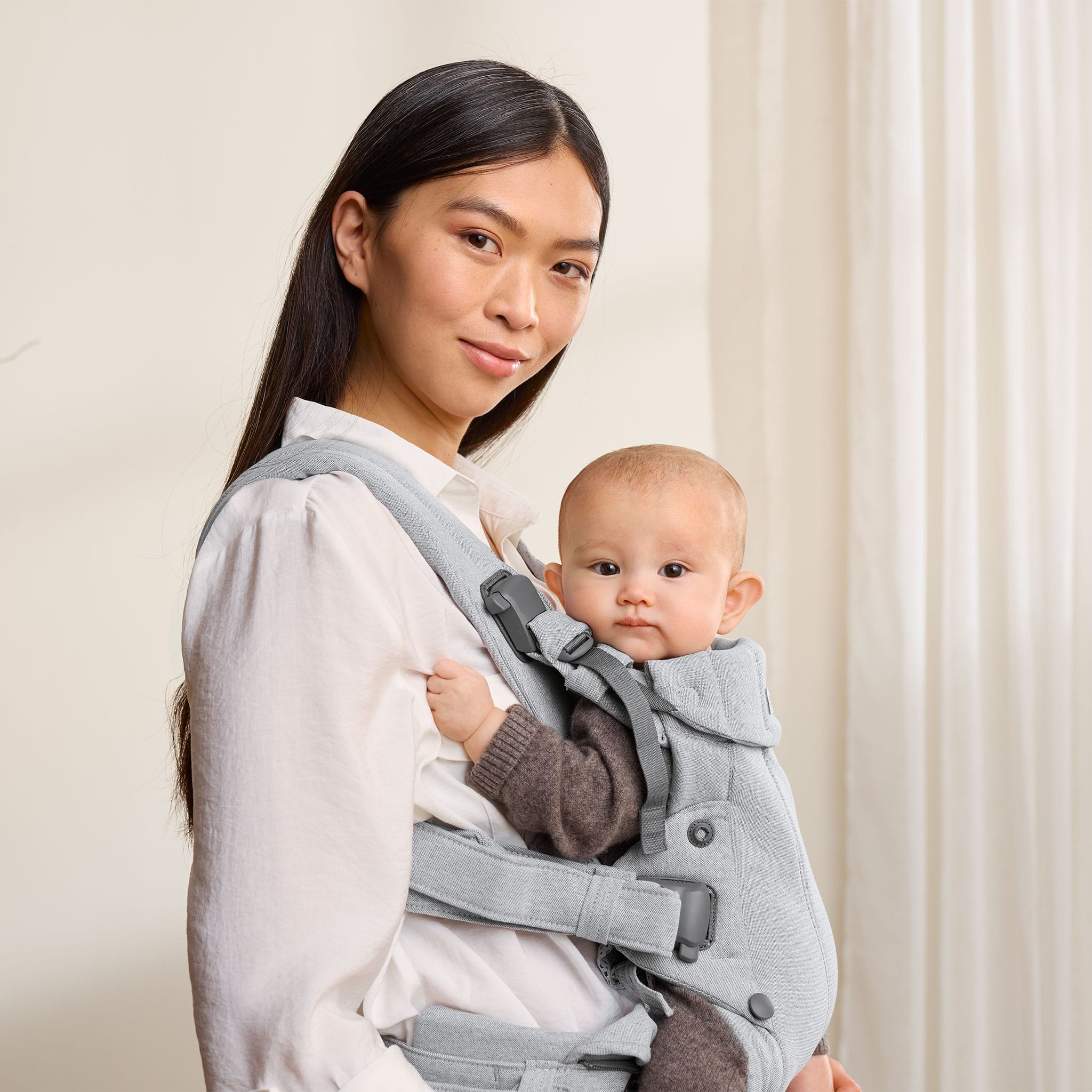Porte-Bébé Harmony Tissé – Gris Pâle Mélange - Babybjorn – CLÉMENT