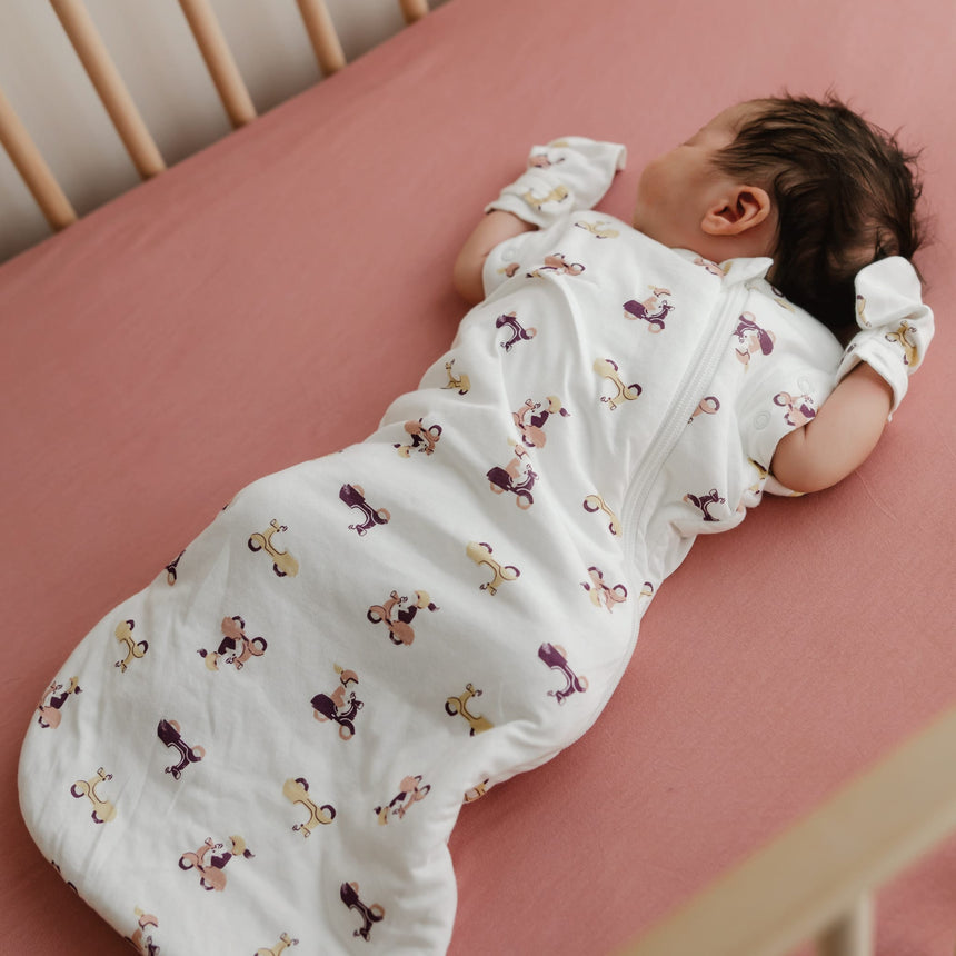 Drap Contour pour Lit de Bébé - Bambou - Framboise-Perlimpinpin-PER-BB20-FRA-CLÉMENT