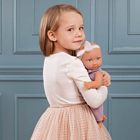 Poupée Nouveau-née avec Tenue Une-Pièce Lilas-Babi-BBI-024LBY7295-CLÉMENT