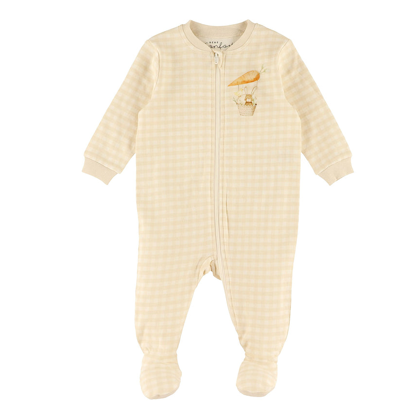 Pyjama Vichy Lapins 0-30mois-Bebe Confort-Beige-0 m-BC2-1267710C-CLÉMENT