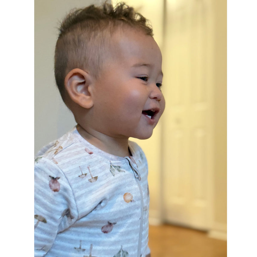 Autumn Striped Pajamas 0-30m