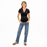 T-Shirt Allaitement Noir-Bella Maternite-BEA-1248191C-NOI-CLÉMENT