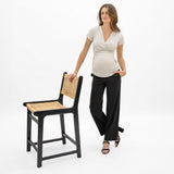 T-shirt Allaitement Gris-Bella Maternite-BEA-1268873C-CLÉMENT