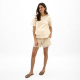 Short Maternité Lin Beige-Bella Maternite-BEA-1268874C-BEI-CLÉMENT