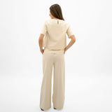 Pantalon Maternité Lin Beige-Bella Maternite-BEA-1268875C-BEI-CLÉMENT