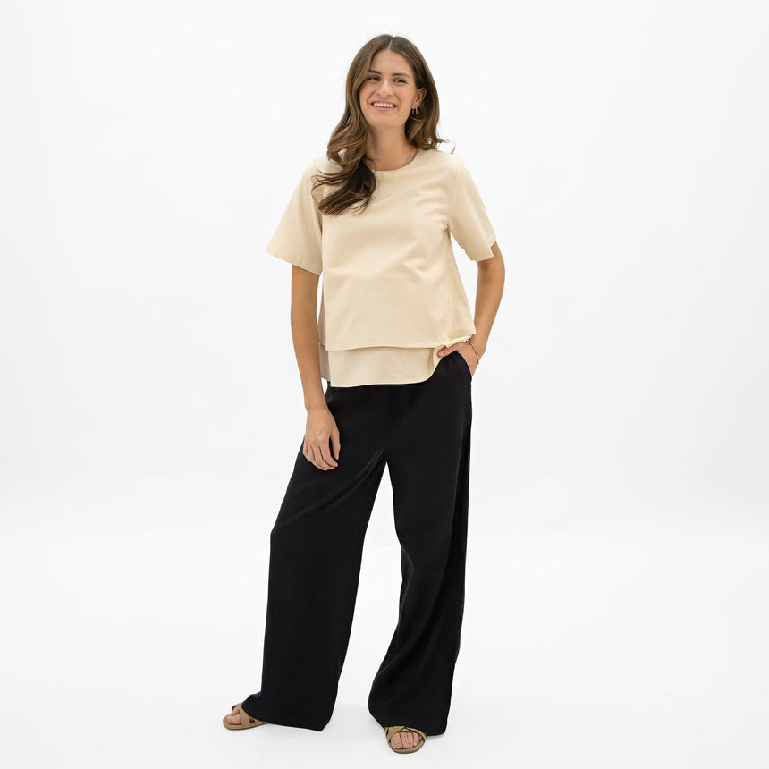 Pantalon Maternité Lin Noir-Bella Maternite-BEA-1268875C-NOI-CLÉMENT