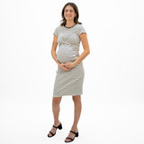 Robe Côtelée Noeud Rayée-Bella Maternite-BEA-1268878C-IVO-CLÉMENT