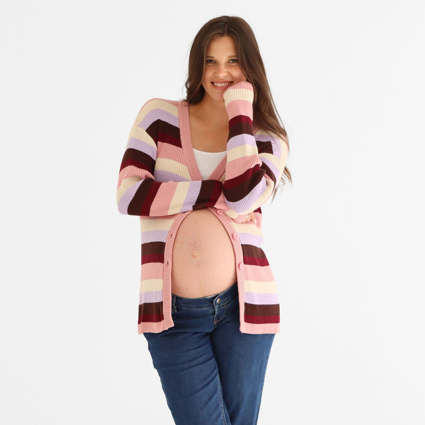 Cardigan Rayé-Bella Maternite-BEA-2268048C-CLÉMENT