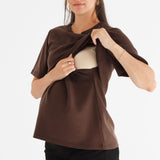 T-shirt Allaitement Confort-Bella Maternite-BEA-2268055C-BRU-CLÉMENT