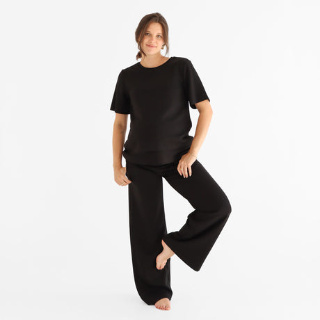 Pantalon Maternité Confort-Bella Maternite-Noir-XS-BEA-2268056C-NOI-CLÉMENT
