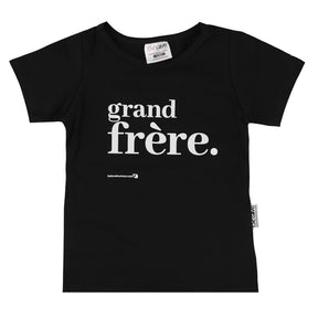 T-shirt Grand Frère 12-18mois-Bedaine Love-Noir-12-18 m-BEL-TS-RO-N-1-CLÉMENT