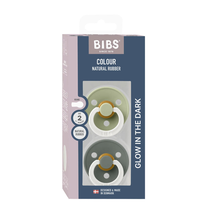 Suce BIBS (2) 0-6mois - Glow Sauge / Pin (Grandeur 1)-Bibs-BIS-110479-CLÉMENT