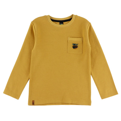 T-shirt Poche Plein Gaz 2-12ans-Nano-Jaune-2-BOS-F2601-10-CLÉMENT