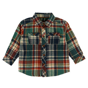 Chemise Carreaux Roarrr 6-24mois-Nano-Vert-6 m-BOS-F2655-01-CLÉMENT