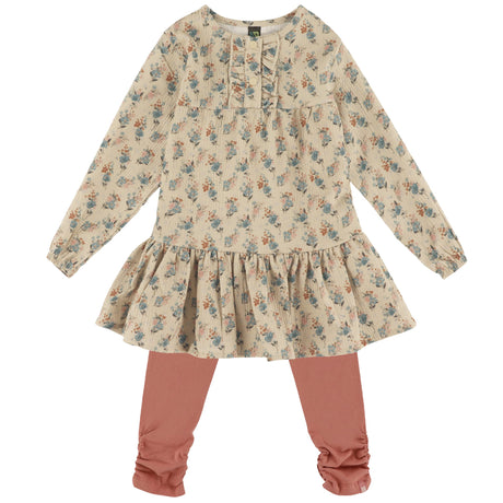 Ensemble Tunique Imprimé Floraison 6-24mois-Nano-Beige-6 m-BOS-F2656-03-CLÉMENT