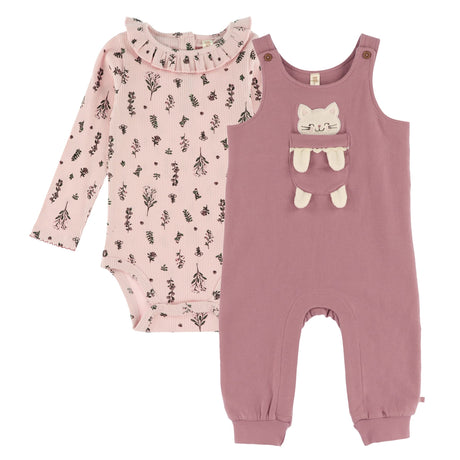 Ensemble Salopette Fois 6-24mois-Nano-Rose-6 m-BOS-F2660-09-CLÉMENT