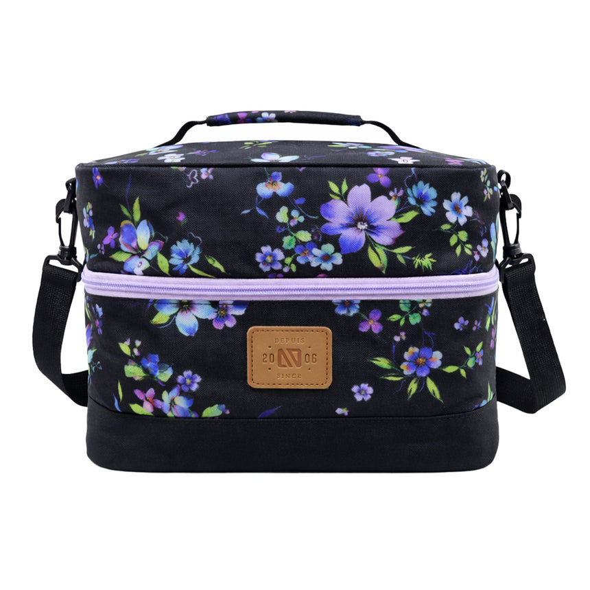 Boîte à Lunch Fleurs-Nano-Noir-2-12 ans-BOS-F26LB102-CLÉMENT
