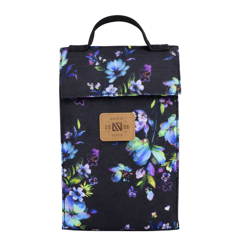 Sac à Collation Fleurs-Nano-Noir-2-12 ans-BOS-F26SB102-CLÉMENT