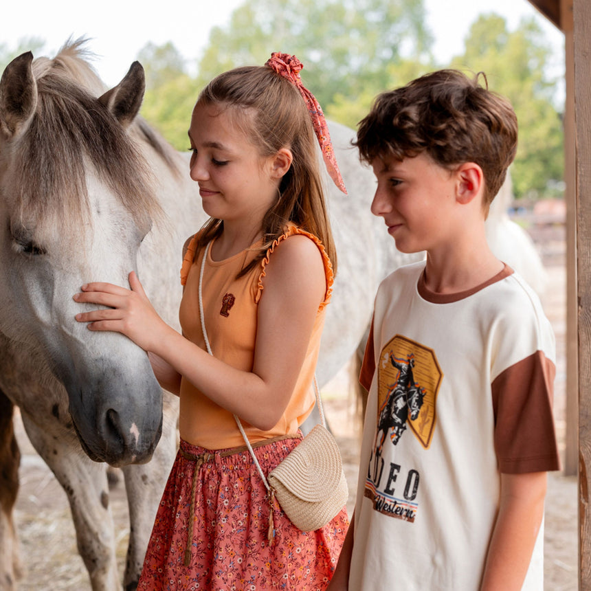 T-shirt Rodéo Ouest 2-12ans-Nano-BOS-S2603-07-CLÉMENT
