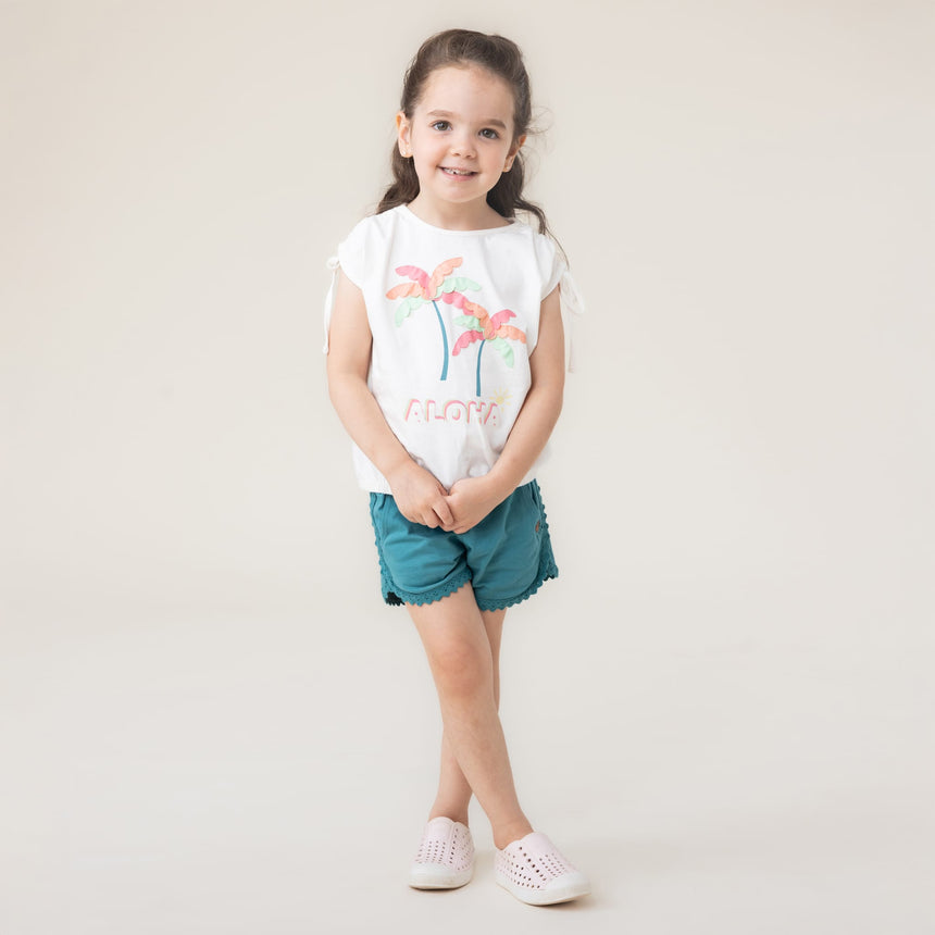 T-shirt Palmier Aloha 2-12ans-Nano-BOS-S2604-05-CLÉMENT