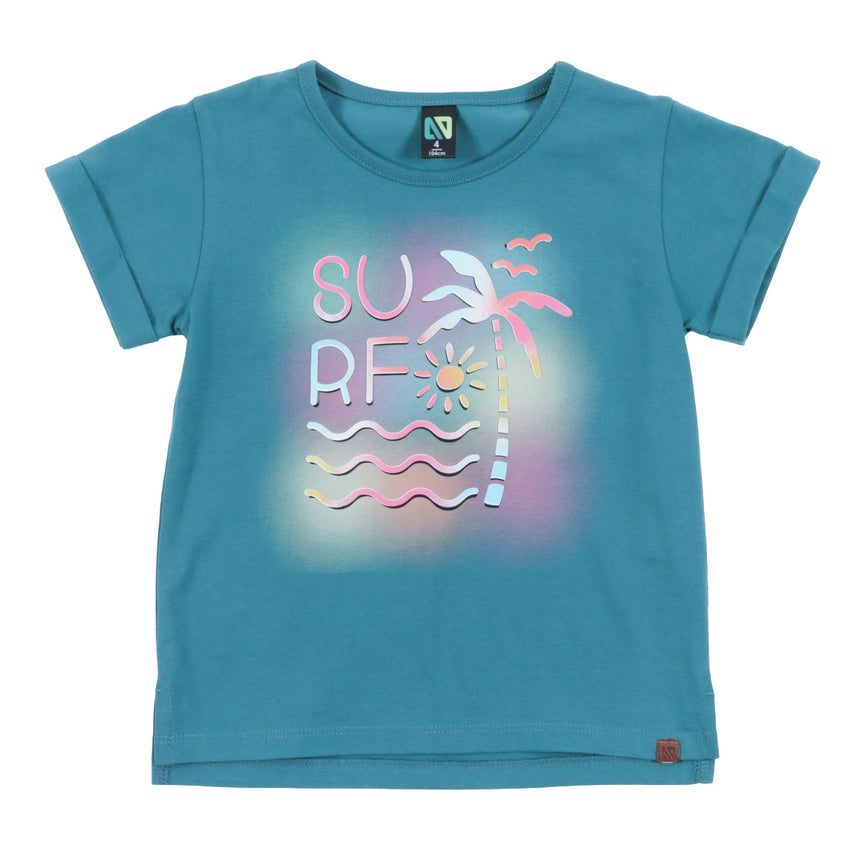 T-shirt Surf Aloha 2-12ans-Nano-Sarcelle-2-BOS-S2604-09-CLÉMENT