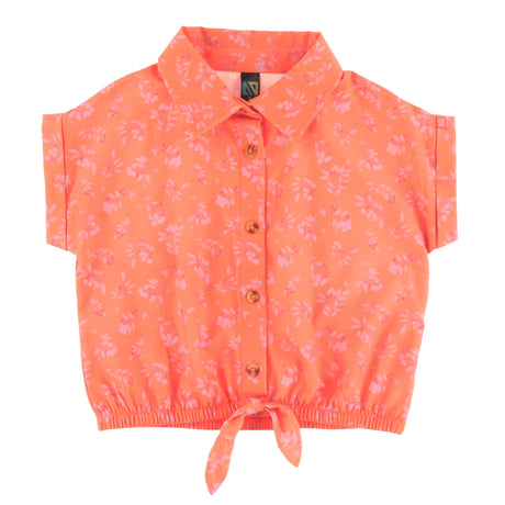 Chemise Fleurs 2-12ans-Nano-Orange-2-BOS-S2608-01-CLÉMENT