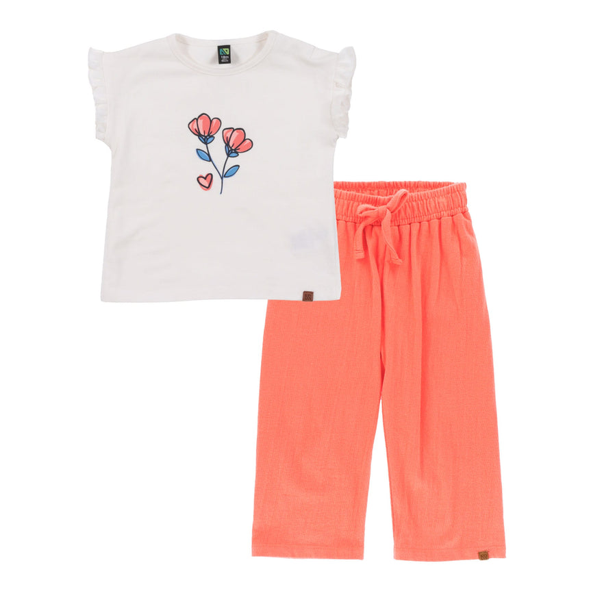 Ensemble Pantalon Côtelé Matelot 6-24mois-Nano-Corail-6 m-BOS-S2652-06-CLÉMENT
