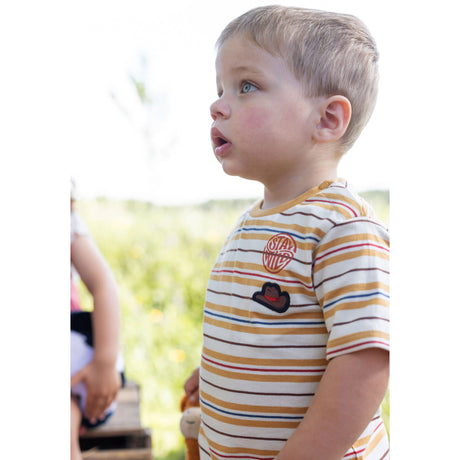 T-shirt Rayé Cheval 6-24mois-Nano-BOS-S2653-05-CLÉMENT