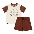 Ensemble Short Cheval 6-24mois-Nano-Ivoire-6 m-BOS-S2653-07-CLÉMENT