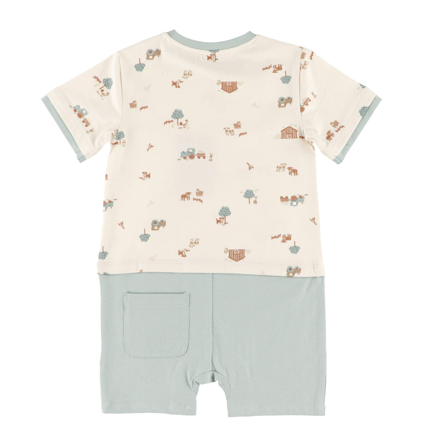 Barboteuse Imprimée Ferme 6-24mois-Nano-BOS-S2659-09-CLÉMENT