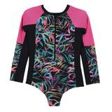 Maillot UV Manches Longues Feuillage 2-14ans-Nano-Noir-2-BOS-S26S02-02-CLÉMENT