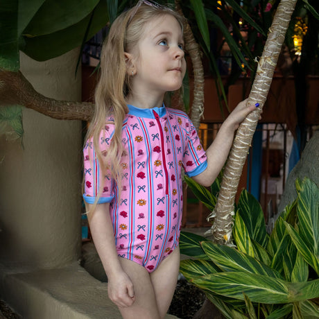 Maillot UV Rayé Fleurs 2-10ans-Birdz-BR1-CLBEKG06743-CLÉMENT