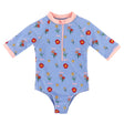 Maillot UV Imprimée Marguerite 2-10ans-Birdz-Bleu-2-BR1-CLBEKG06744-CLÉMENT