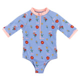 Maillot UV Imprimée Marguerite 2-10ans-Birdz-Bleu-2-BR1-CLBEKG06744-CLÉMENT