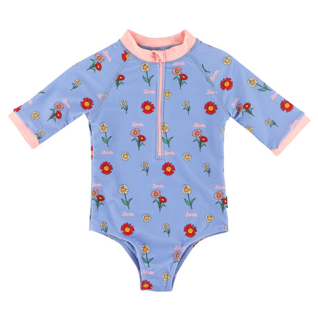 Maillot UV Imprimée Marguerite 2-10ans-Birdz-Bleu-2-BR1-CLBEKG06744-CLÉMENT