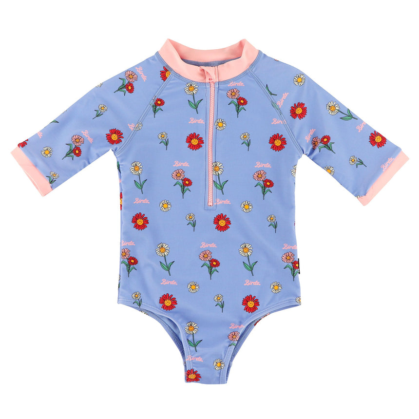 Maillot UV Imprimée Marguerite 2-10ans-Birdz-Bleu-2-BR1-CLBEKG06744-CLÉMENT