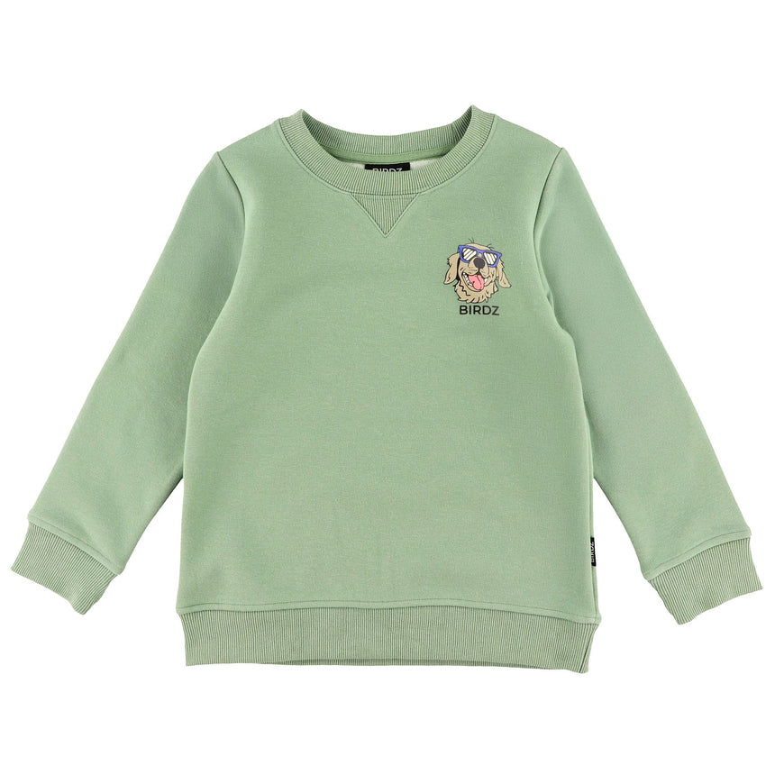 Gilet Ouaté Chien Cool 2-10ans-Birdz-Vert-2-BR1-CLSPKB06725-CLÉMENT