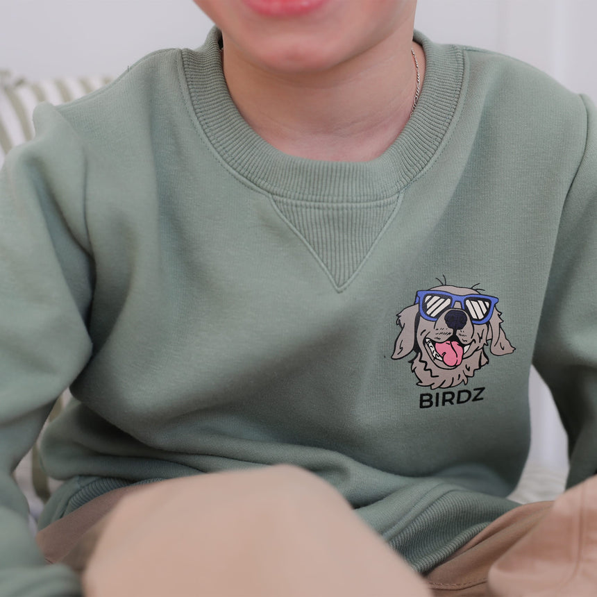 Gilet Ouaté Chien Cool 2-10ans-Birdz-BR1-CLSPKB06725-CLÉMENT