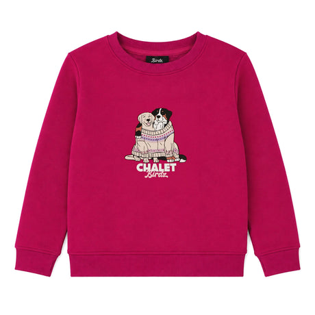 Gilet Ouaté Chiens Tricot 2-10ans-Birdz-Fuchsia-2-BR1-CLSPKG07250-CLÉMENT
