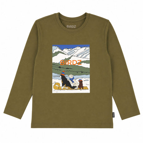 T-shirt Chien Traîneau 2-10ans-Birdz-Olive-2-BR2-44002-F26-O-CLÉMENT