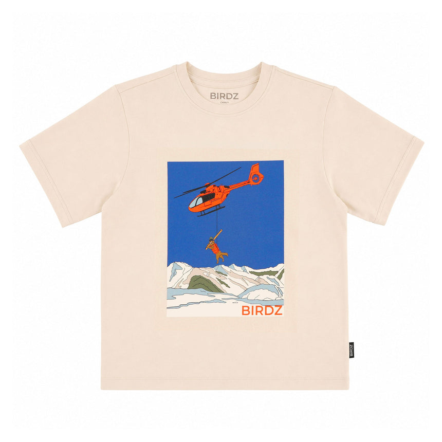 T-shirt Hélicoptère 2-10ans-Birdz-Beige-2-BR2-44006-F26-B-CLÉMENT