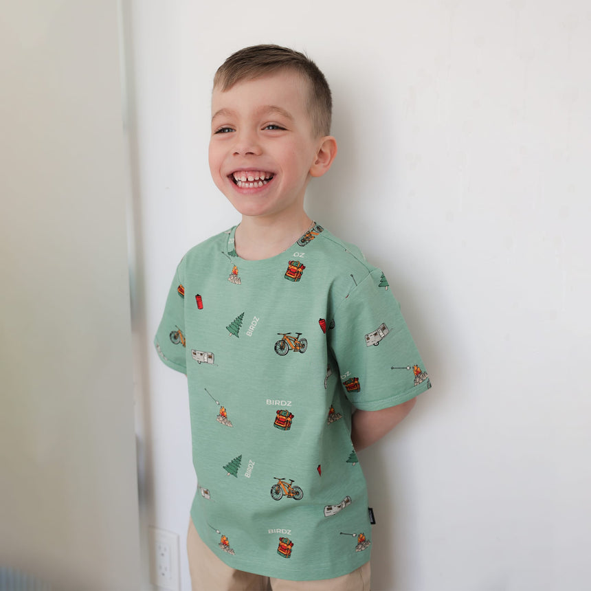 T-shirt Imprimée Camping 2-10ans-Birdz-BR2-44006-SP26-S-CLÉMENT