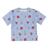 T-shirt Imprimée Fleur Sauvage 2-10ans-Birdz-Bleu-2-BR2-44007-SP26-B-CLÉMENT