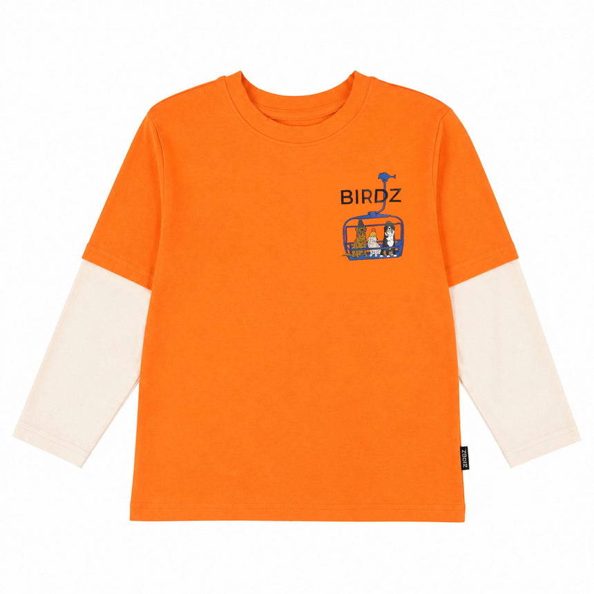 T-shirt Remonte Pente 2-10ans-Birdz-Orange-2-BR2-44008-F26-O-CLÉMENT