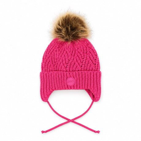Tuque Tricot Pompon 2-14ans-Birdz-Fuchsia-2-4-BR8-W2668-2-CLÉMENT