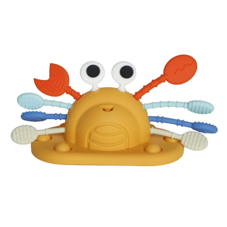 Jouet à Ventouse Multisensoriel en Silicone - Crabe-Bulle-BUB-B-CA001-01-CLÉMENT