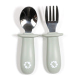 Learning Spoon & Fork Set - Sage