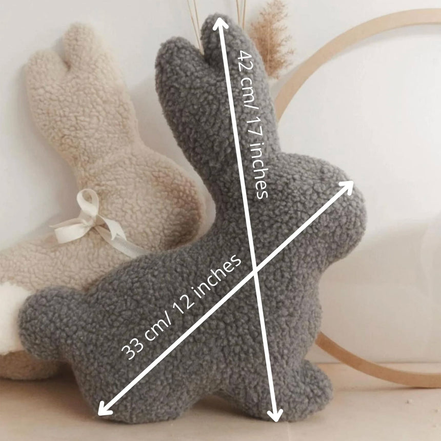 Coussin Lapin - Gris-The Butter Flying-BUT-BUNPLUSHEGRE-CLÉMENT