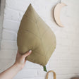 Coussin Feuille de Frêne - Olive-The Butter Flying-BUT-PILASSHOLI-CLÉMENT