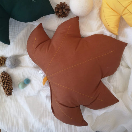 Coussin Feuille D`Érable - Rouille-The Butter Flying-BUT-PILMAPRUS-CLÉMENT